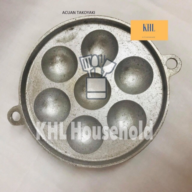 ACUAN TAKOYAKI ALUMINIUM MOULD/ TRIO SNACK MOULD/ KAAYA BALL