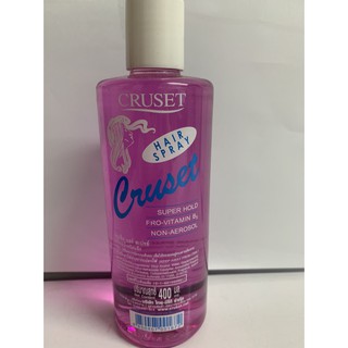 Cruset Hair Spray Super Hold สเปรย์น้ำ สเปรย์น้ำชนิดแข็ง จัดแต่งทรงผม ครูเซ็ท 400มล.