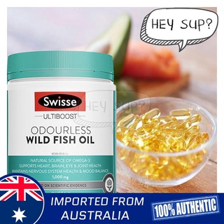 Swisse Odourless Fish Oil 1000mg 400 Capsules