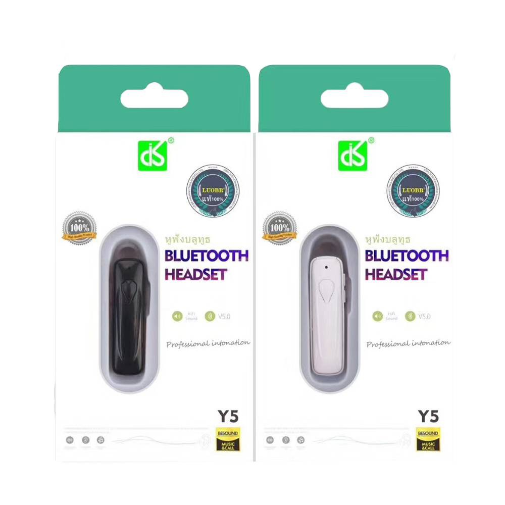 หูฟังบลูทูธไร้สาย สามารถใช้กับโทรศัพท์มือถือทุกรุ่น Bluetooth  รุ่น LUOBR Y5 ตัดเสียงรบกวน ฟังชัด ใส