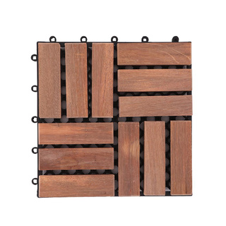 สินค้าขายดี💯 ทางเท้าไม้เนื้อแข็งสลับเรียบ  30x30 ซม. WOODEN FLOOR DECKING SPRING PARQUET 30X30CM สินค้าคุณภาพสูง