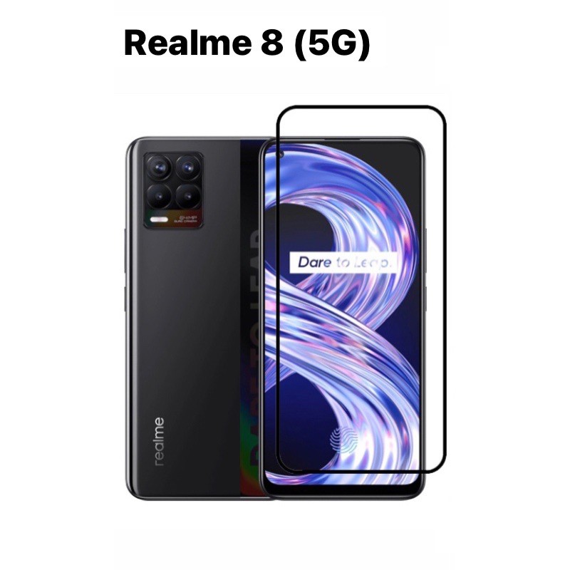 [ส่งจากไทย] ฟิล์มกระจกนิรภัย Realme 8(5G) / realme narzo 50a prime เต็มจอ ใส่เคสได้ ฟิมกระจก ฟิล์มกันกร