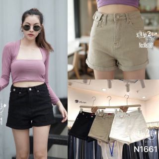 MS1661#ยีนส์ขาสั้นผ้ายืดมี3สีS-XL#my style