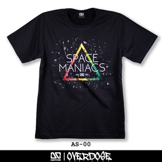 Overdose T-shirt เสื้อยืดคอกลม สีดำ รหัส AS-00(โอเวอโดส)