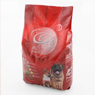 🔥แนะนำ!! โอเล่ อาหารสุนัข ชนิดเม็ด รสเนื้อ 3 กก. Ole Dog Food Beef Flavor 3 KG