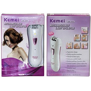 KEMEI เครื่องกำจัดขนไฟฟ้า เครื่องถอนขนไฟฟ้า ชาร์จไฟได้ ไร้สาย รุ่น KM-290R