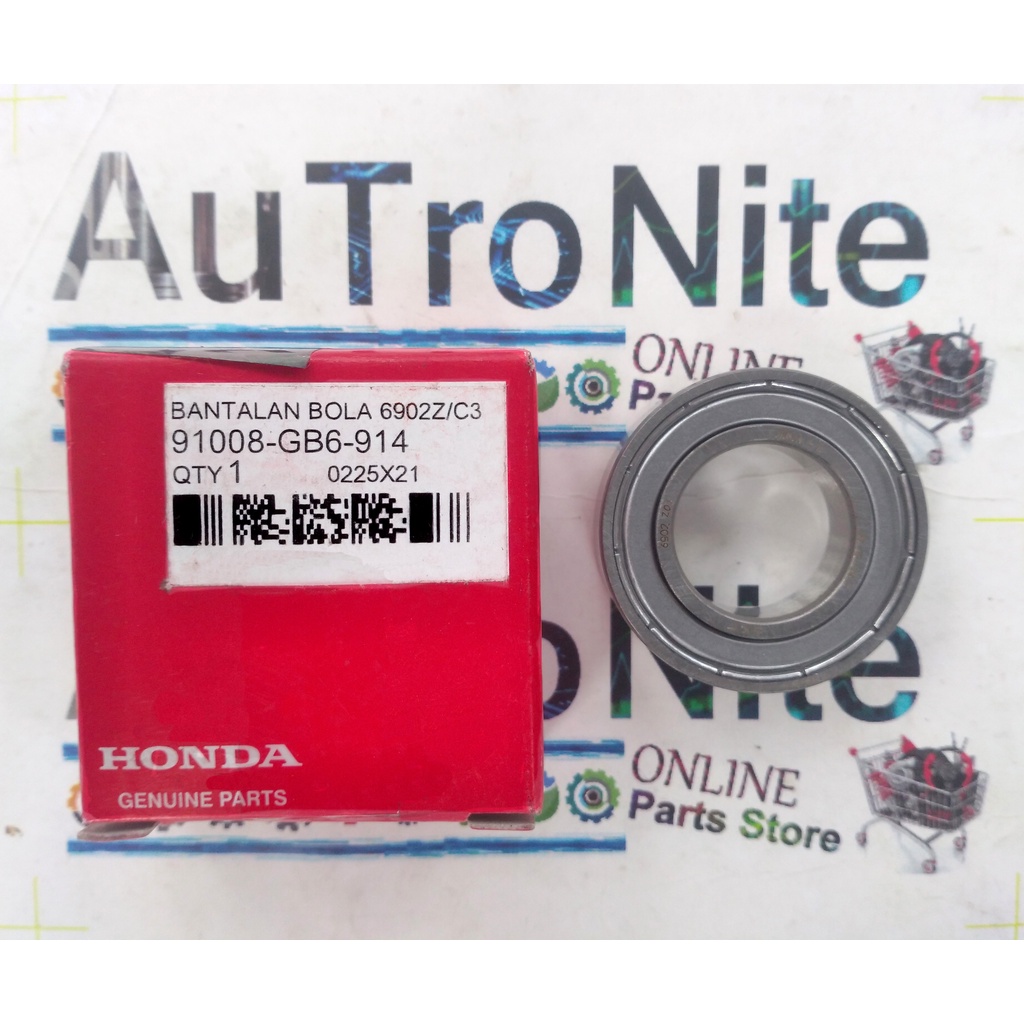 แบริ่งเพลาลูกเบี้ยว 6902 Z C3 91008-GB6-914 Original Honda Revo Supra Fit 100 Karisma X 125 คาร์บูเร