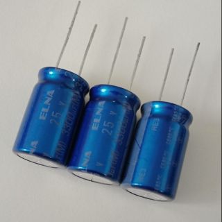 Capacitor 3300uf25v ขนาด16*26mm 85องศา ขายแพค20ตัว180บาท