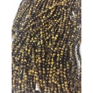 หินธรรมชาติหินแท้ lucky stone, tiger eye stone ยาว 4mm6mm8mm10mm12mm14mm16mm,