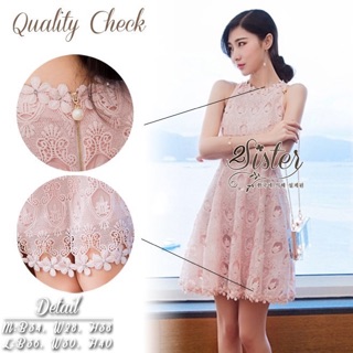 Sweet Lovely Korea Princess Pink Dress