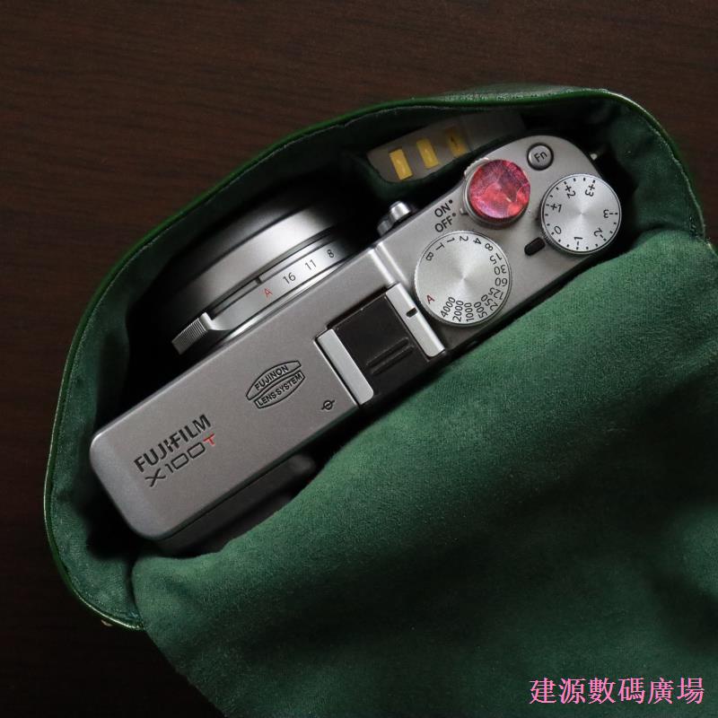 Jianyuan3er Mekee กระเป๋าเก็บกล้องหนังแท้เหมาะสําหรับ X100VI XM5 XT50 A7C2 Canon V1 Pentax 17