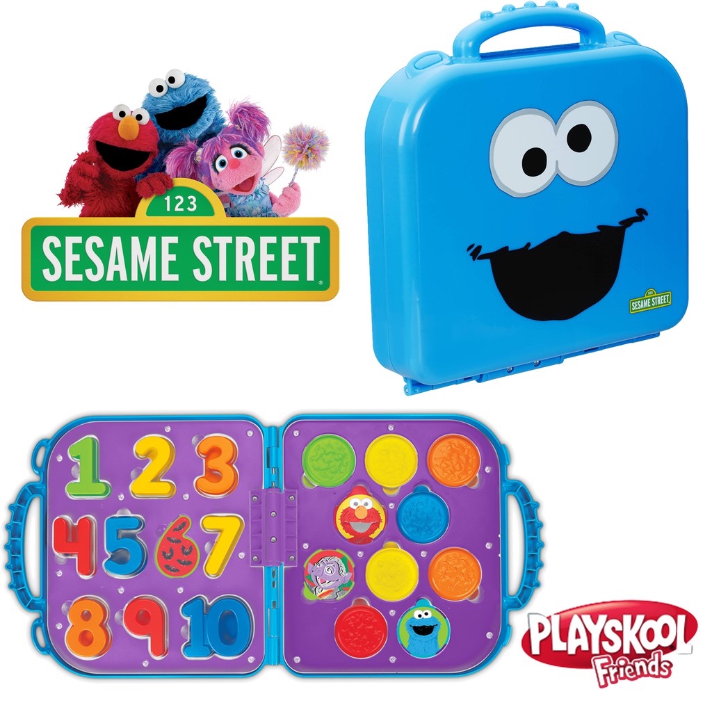 Playskool Sesame Street Cookie Monster's On the Go Numbers  ชุดสอนหนังสือ การออกเสียง ตัวต่อตัวเลข 123 เอลโม่ยอดฮิต