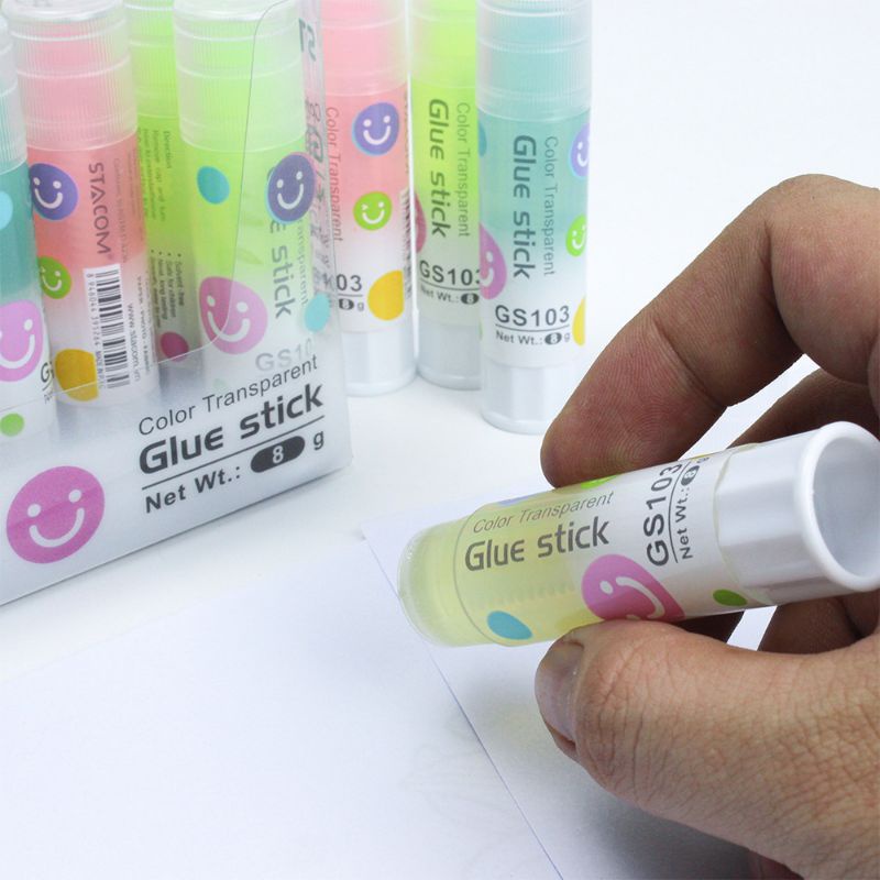 STACOM GS103 PAPER ADHESIVE - TRANSPARENT GLUE STICK - STACOM GLUE STICK