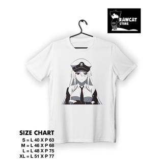 ผ้าฝ้ายแท้เสื้อยืด พิมพ์ลายอนิเมะเกม Azur lane EnterpriseS-4XL