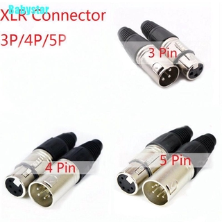 ปลั๊กซ็อกเก็ตไมโครโฟน ตัวผู้ ตัวเมีย สําหรับ Canon Babystar Xlr 3p 4p 5p 1 ชิ้น