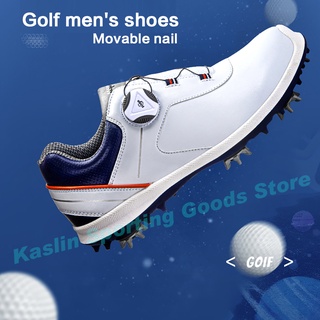 TTYGJ new golf shoes, mens shoes, summer waterproof shoes, rotating shoelaces, golf, lightweight activity shoe spikes F