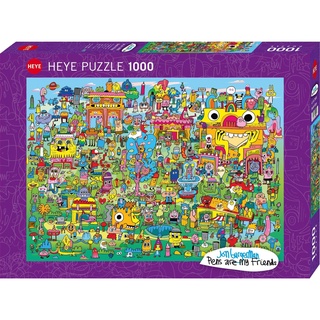 จิ๊กซอว์ 1000 pcs PUZZLE HEYE - DOODLE VILLAGE (Burgerman)