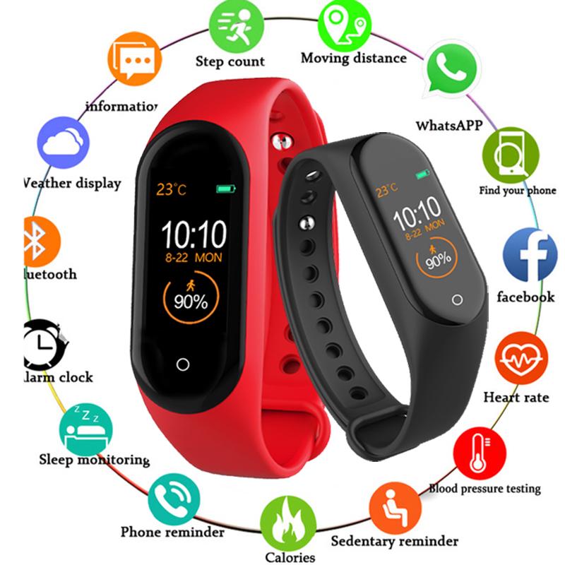 นาฬิกาข้อมือสมาร์ทวอทช์ M4 สําหรับออกกําลังกาย xiaomi mi band 4 band4