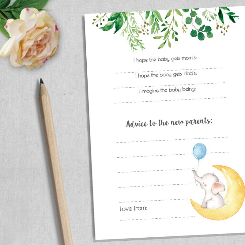 Queen 10 ชิ้น Baby Shower Prediction และ Advice การ์ด รูปที่ 7