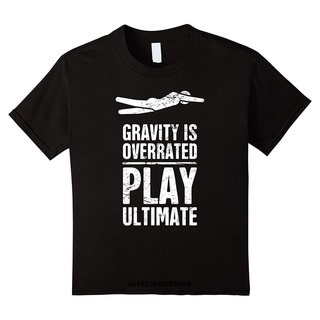 ขายดี เสื้อยืด พิมพ์ลาย Gravity Is Overrated Ultimate Frisbee Fortnite Novelty แนวคลาสสิก เข้ากับทุกการแต่งกาย สําหรับผู