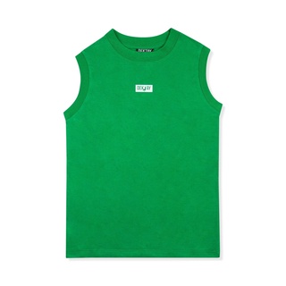 DEKTAY Lucky tank top แขนกุดเด็กเท่สีเขียว