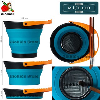 Mijello adjustable bucket I ถังล้างพู่กันปรับขนาดได้