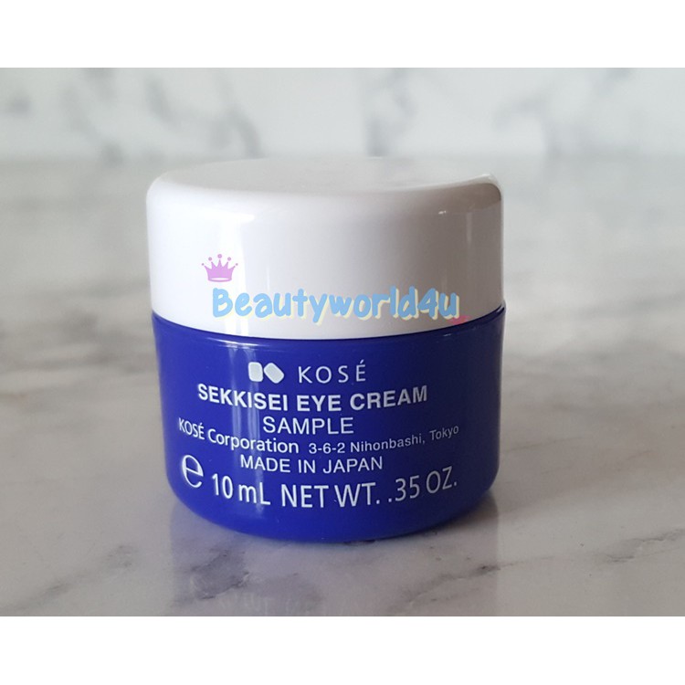ของแท้ ???? Kose sekkisei eye cream ขนาดทดลอง 10 ml. โคเซ่ บำรุงผิวรอบดวงตา beautyworld4u