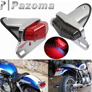 PA 12V ไฟกระพริบ E4 Mark ไฟท้าย LED สำหรับ Harley Honda Yamaha Suzuki Bobber Custom Retro Cafe Race