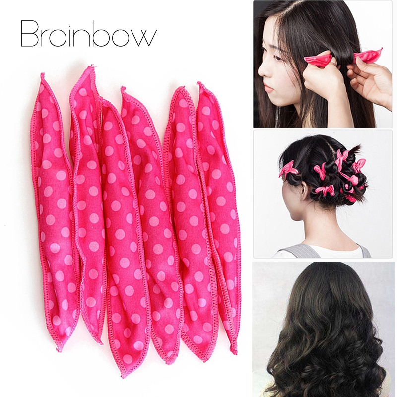 Brainbow 20 30 Soft Hair Curlers Rollers Magic Sleep Sponge Pillow
