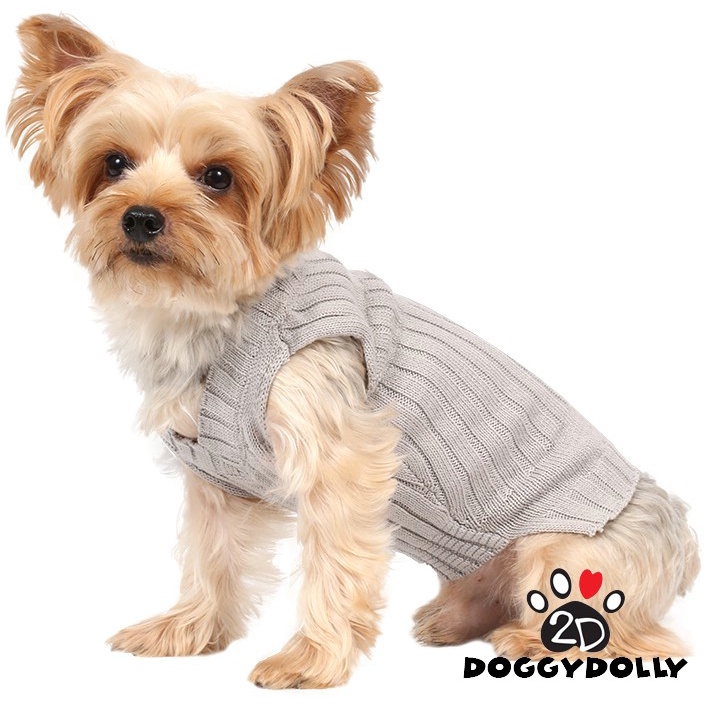 Pet cloths -Doggydolly Sweater  ไหมพรม เสื้อผ้าแฟชั่น  สัตว์เลี้ยง  หมาแมว กันหนาว winter ขนาดไซส์ 1-9 โล   W073