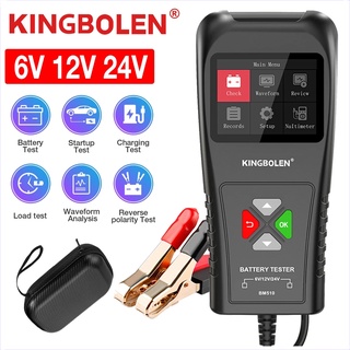 [พร้อมส่ง]KINGBBOLEN Bm510 เครื่องทดสอบแบตเตอรี่รถยนต์ 2.8 นิ้ว 6V 12V 24V BM-510 OBD