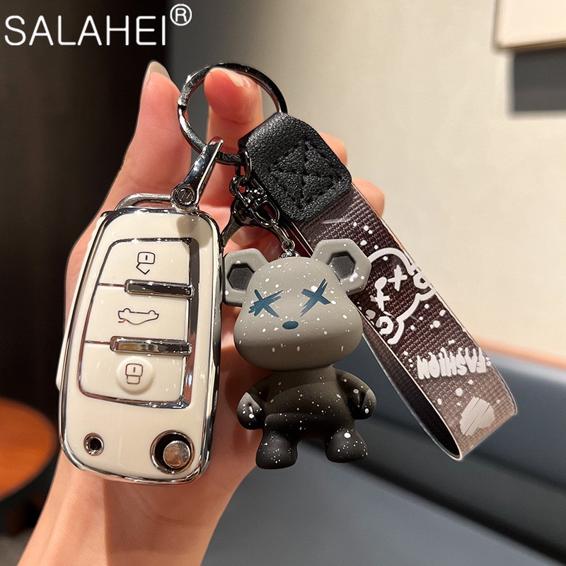 ฝาครอบกุญแจรถสําหรับ Audi A1 A3 A4 A5 A6 A7 A8 E-tron Q3 Q5 Q7 Q8 S4 S7 S8 B8 R8 8P C8 D5 TTL RS3 อุ