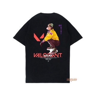 เสื้อยืดผ้าฝ้ายพิมพ์ลายขายดี เสื้อยืด ลาย Killjoy Valorant สไตล์สตรีท สําหรับผู้ชาย และผู้หญิง