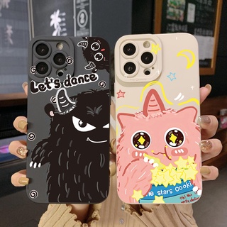 เคสโทรศัพท์มือถือ ขอบสี่เหลี่ยม ลายมอนสเตอร์ คุกกี้เต้นรํา สําหรับ Infinix Hot 12i 10S 11 10 Play 11S 10i Smart 6 HD X6511 X657B X6512 Note 12 G96