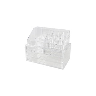 กล่อง COSMETIC 24X13.7X18.7cm. 423759A ใส | HP | อุปกรณ์จัดเก็บเครื่องสำอาง อุปกรณ์จัดเก็บ จัดเก็บและทำความสะอาด กล่อง C