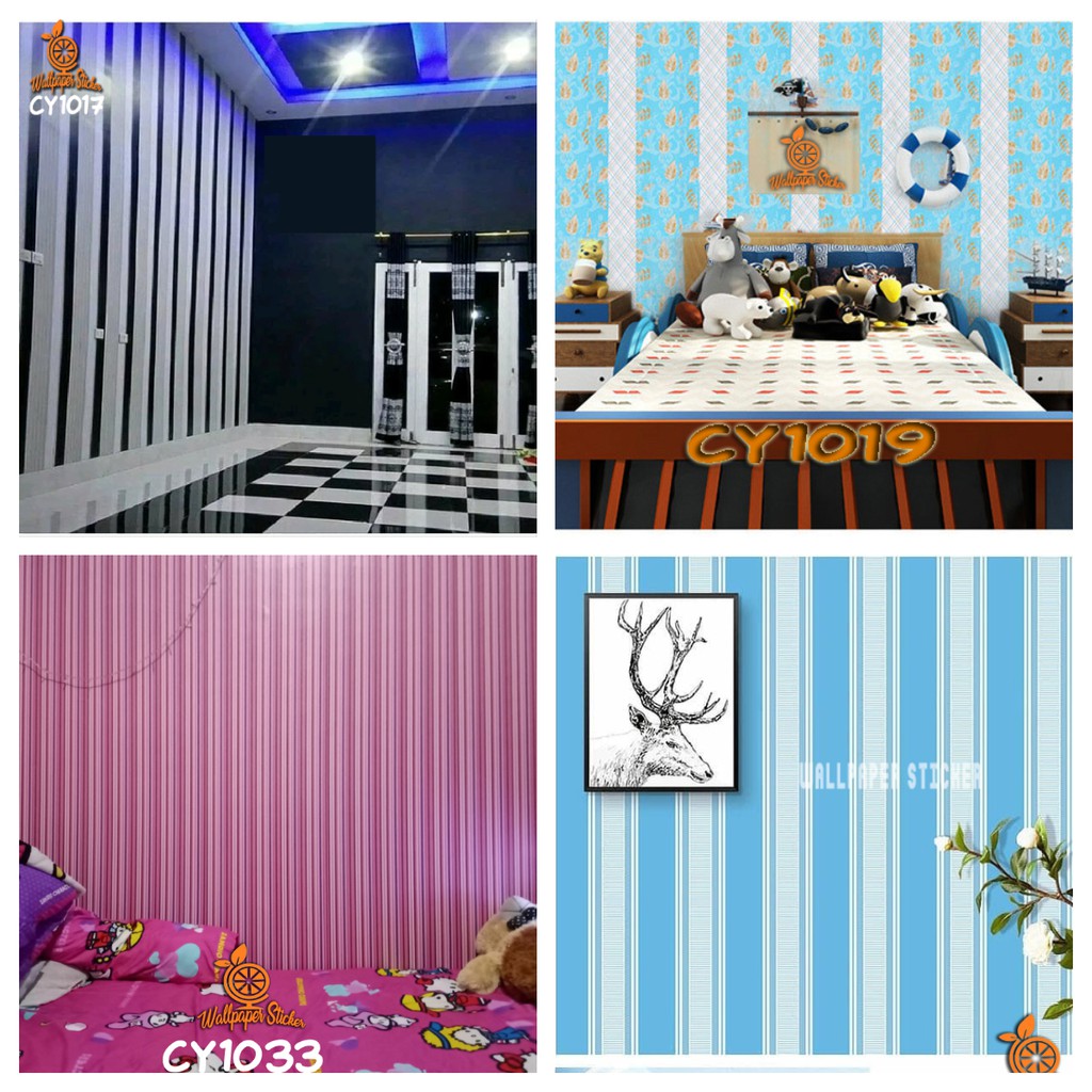 วอลเปเปอร์ติดผนังระดับพรีเมี่ยม วอลเปเปอร์ติดผนัง 3D วอลเปเปอร์ติดผนังโทรม 45cmx8meter สติ๊กเกอร์ติด