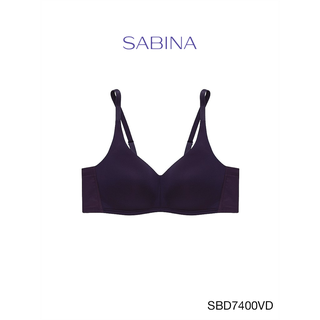 Sabina ซาบีน่า เสื้อชั้นใน Invisible Wire (ไม่มีโครง) รุ่น Perfect Bra รหัส SBD7400VD สีม่วงเข้ม