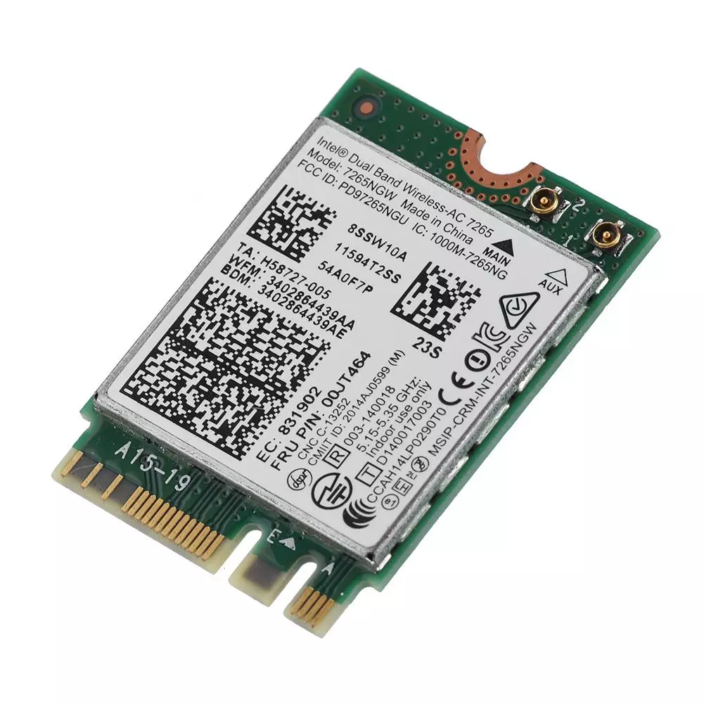 Intel Dual Band - Ac 7265 Dual Band การ์ดเครือข่าย + Bt