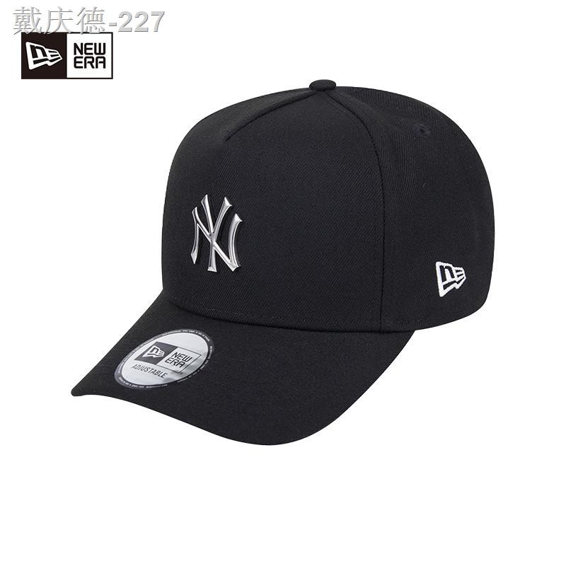 หมวก Newera Mlb Peaked Cap La Ny หมวกเบสบอลสีดำป้ายชื่อชายและหญิงสไตล์เดียวกันหมวกลำลองอินเทรนด์