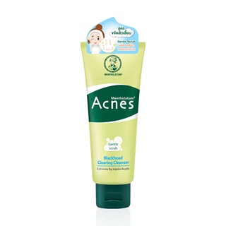 Mentholatum Acnes Blackhead Clearing Cleanser 50 g. โฟมล้างหน้าเมนโทลาทั่ม แอคเน่ส์ แบล็คเฮด สูตร Gentle scrub 80261