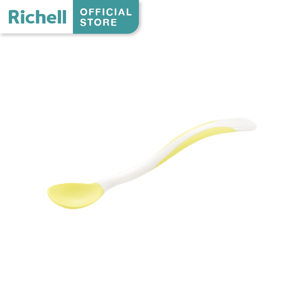 Richell(ริเชล) ช้อนป้อนข้าว ซิลิโคนปลายนิ่ม TLI Soup Feeding Spoon BPA Free