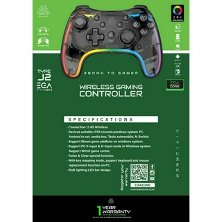 ( TYPE J2 ) EGA จอยเกม Controller TYPE J2 ใช้งานกับระบบ Xbox360, Windows, PS3 ใน PC เท่านั้น