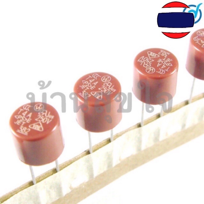 5pcs ไมโครฟิวส์ กลม 382 Cylindrical Fuse T0.5A - T10A 250V Slow Fuse
