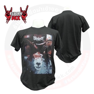 ผ้าฝ้าย 100%เสื้อวง Slipknot สินค้าลิขสิทธิ์แท้100%S-3XL