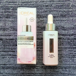 ลอรีอัล ไกลโคลิค-ไบรท์ อินสแตนท์ โกลว์อิ้ง เซรั่ม  Loreal Glycolic-Bright Instant Glowing Serum 30 มล.