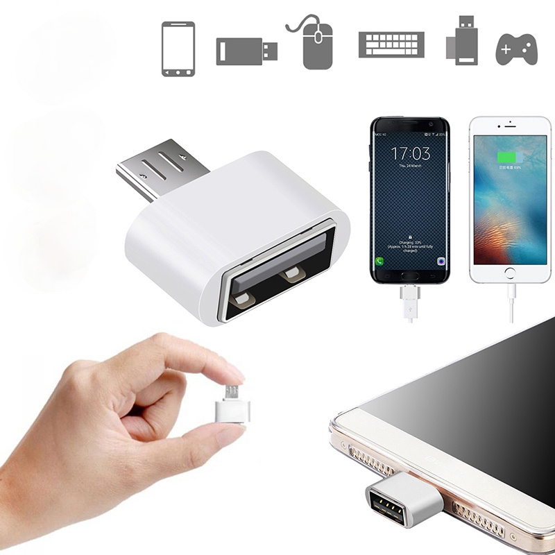 อะแดปเตอร์ USB 2.0 OTG ตัวแปลง Micro USB เป็น USB สําหรับโทรศัพท์แท็บเล็ต Android