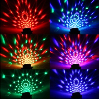 ไฟดิสโก้เทค หัวคู่  ไฟปาร์ตี้ ไฟเธค ไฟเทค ไฟตกแต่ง LED full color rotating lamp No.439S