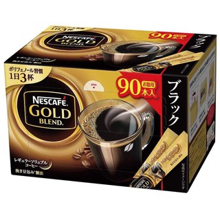 (Pre Order)Nescafe Gold Blend Stick Black 90P.เอกลักษณ์ของกาแฟแท้ เปี่ยมคุณภาพ จากธรรมชาติ 100%