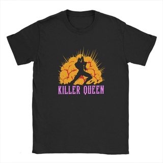 เสื้อยืด ผ้าฝ้าย พิมพ์ลาย Killer Queen Jojo Bizarre Adventure คุณภาพสูง สําหรับผู้ชาย OIU12QWWE23796