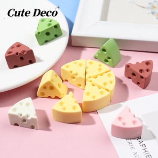 【CuteDeco】ชีสน่ารัก (5 สี) ชีสสีเหลือง / ชีสลิงก์ / ชีสช็อคโกแลตชีสชีส Charm ปุ่ม Crocs / Jibbitz น่ารัก Croc รองเท้า DIY / วัสดุเรซินเสน่ห์ สําหรับ DIY / อุปกรณ์ผม